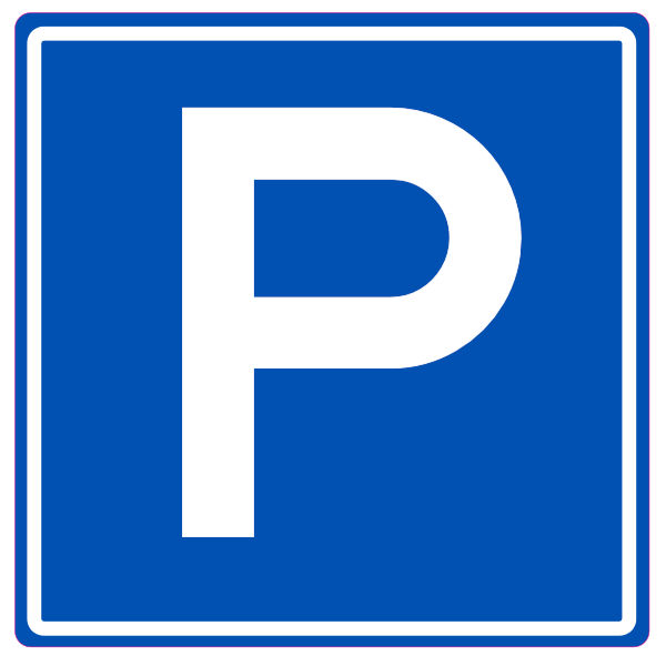 Parkeerbord blauw wit Nederland